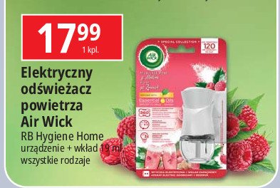 Urządzenie + wkład pink prosecco Air wick electric essential oils promocja