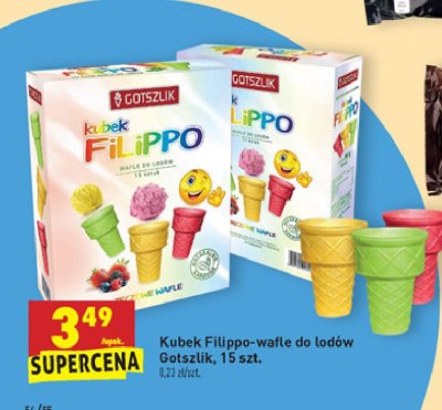 Wafle do lodów filippo Gotszlik promocja
