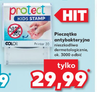 Pieczątka antybakteryjna protect kids stamp Colop promocja