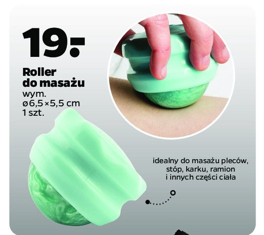 Roller do masażu 6.5 x 5.5 cm promocja