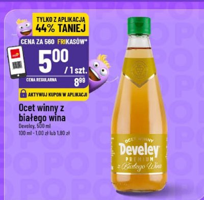 Ocet winny z białego wina Develey promocja w POLOmarket