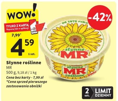 Słynne roślinne MR promocja w Intermarche