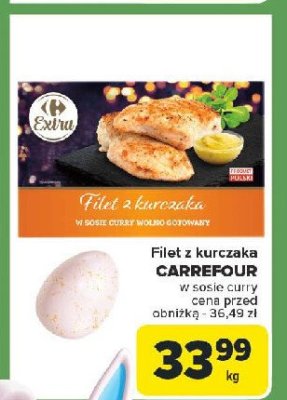 Filet z kurczaka w sosie curry Carrefour extra promocja