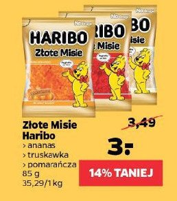 Żelki truskawkowe Haribo złote misie promocja