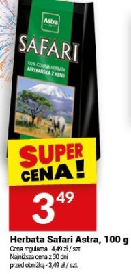 Herbata Safari Astra, 100 g promocja w Twój Market