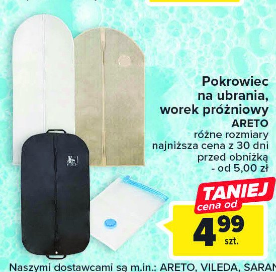 Pokrowiec na ubrania Areto promocja