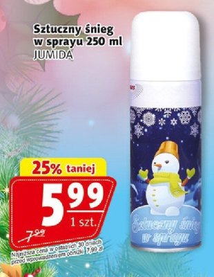 Sztuczny śnieg w sprayu 250 ml promocja w Prim Market