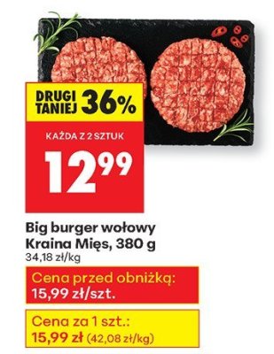 Big burger wołowy  promocja w Biedronka