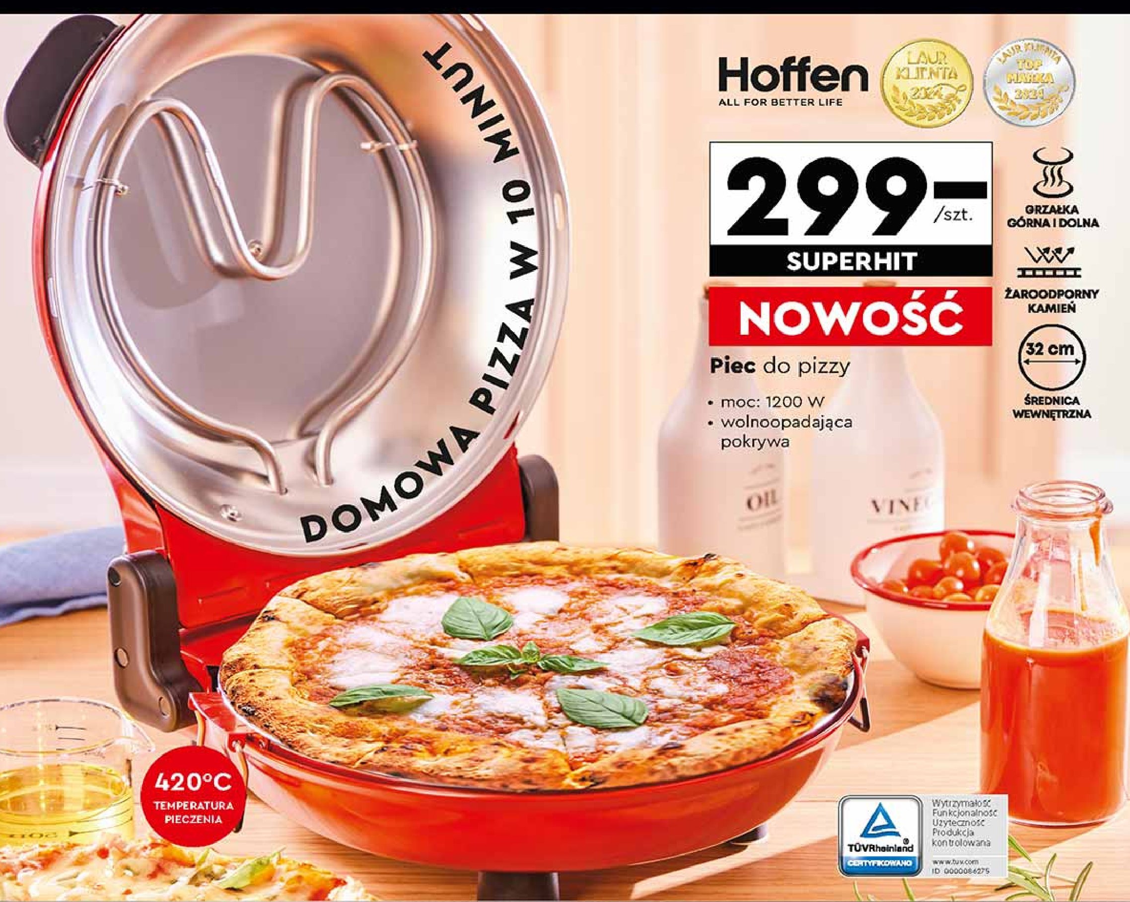 Piec do pizzy Hoffen promocja w Biedronka