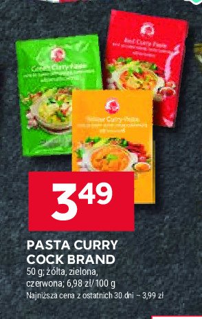 Pasta żółta COCK BRAND promocja