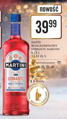 Napój bezalkoholowy Vibrante Martini 0,75 L promocja w Dino
