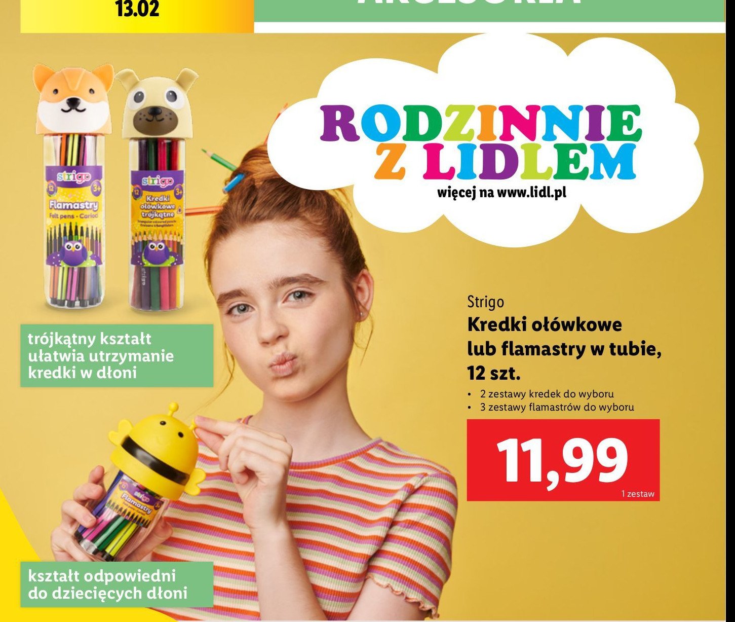 Kredki ołówkowe trójkątne Strigo promocja