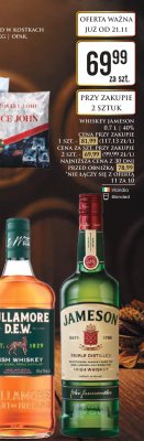 Whisky Tullamore 0.7L 40% promocja w Dino