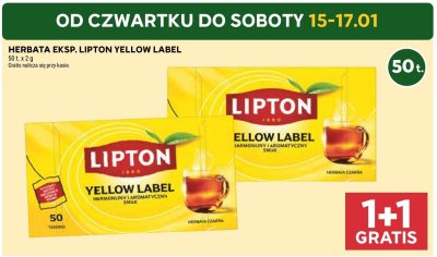 Herbata ekspresowa Yellow Label promocja w Stokrotka