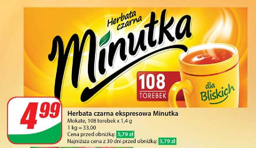Herbata Minutka promocja