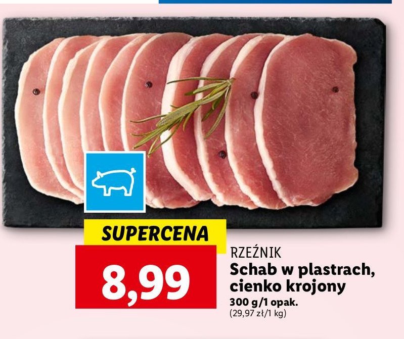 Schab wieprzowy bez kości w plastrach Rzeźnik od farmy do stołu promocja