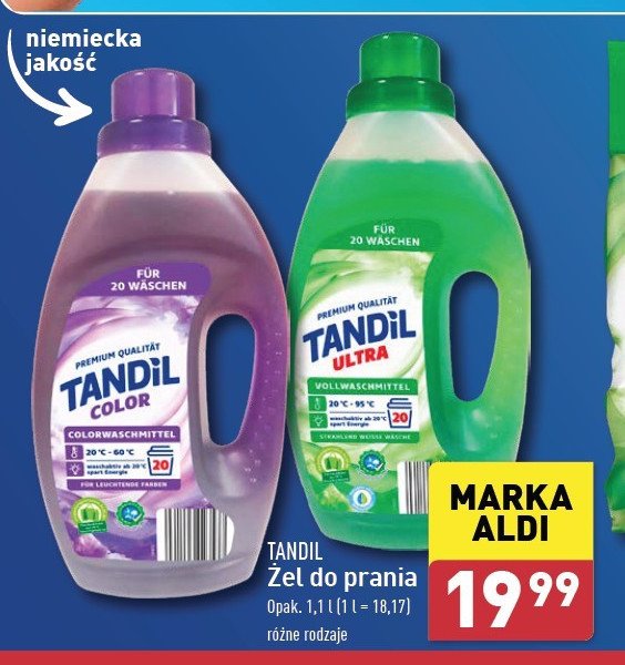 Płyn do prania uniwersalny Tandil promocja