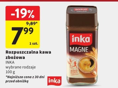 Rozpuszczalna kawa zbożowa INKA promocja w Intermarche