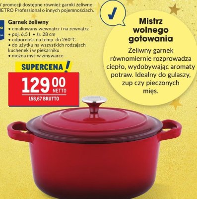 Garnek żeliwny Metro Professional promocja w Makro