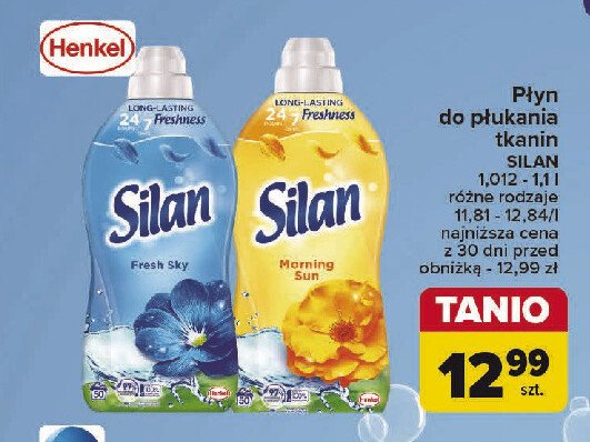 Płyn do płukania fresh sky Silan classic promocja w Carrefour