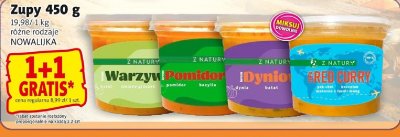 Zupy 450 g różne rodzaje (warzywa, pomidor, dynia, red curry) promocja w Prim Market