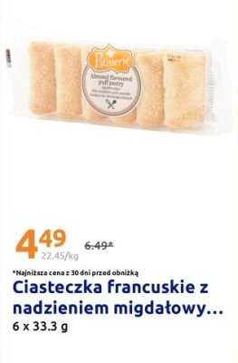 Ciasteczka francuskie z nadzieniem migdałowym promocja w Action