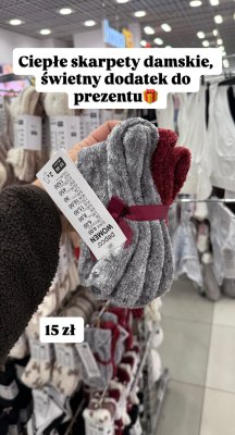 Skarpety damskie ciepłe promocja w Pepco