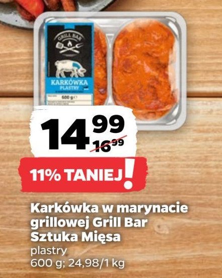 Karkówka w marynacie grillowej plastry promocja