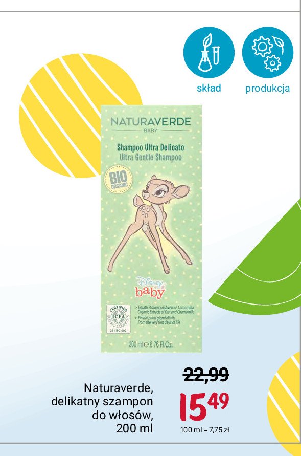 Szampon bio delikatny Naturaverde promocja