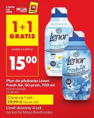 P艂yn do p艂ukania Lenor promocja w Biedronka