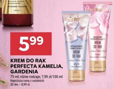 Krem do rąk Perfecta Kamelia, Gardenia różne rodzaje promocja w Stokrotka