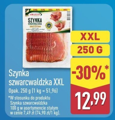 Szynka szwarcwaldzka XXL promocja w Aldi