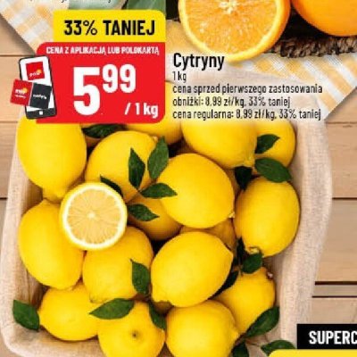 Cytryny 1 kg promocja w POLOmarket