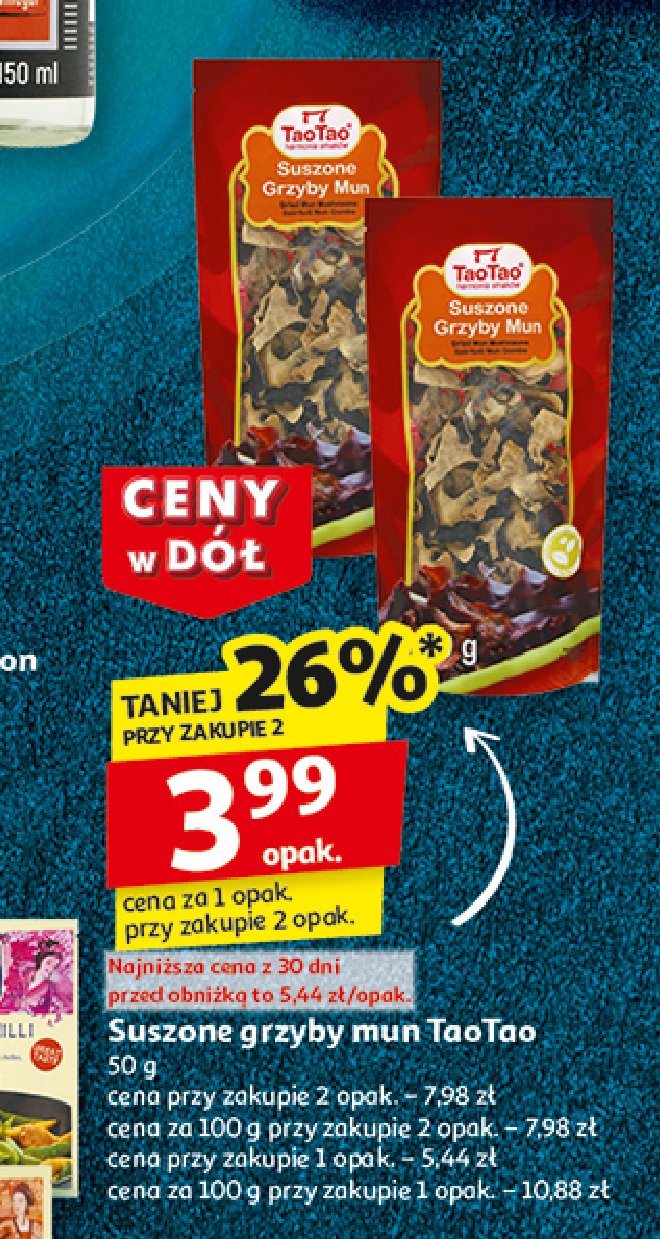 Grzyby mun Tao tao promocja w Auchan