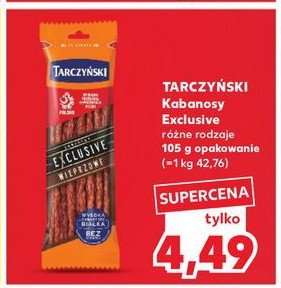 Kabanosy wieprzowe Tarczyński exclusive promocja w Kaufland