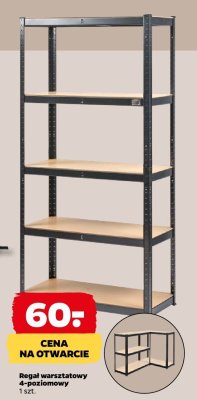 Regał warsztatowy 4-poziomowy promocja w Netto