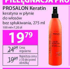 Keratyna w p艂ynie Prosalon promocja