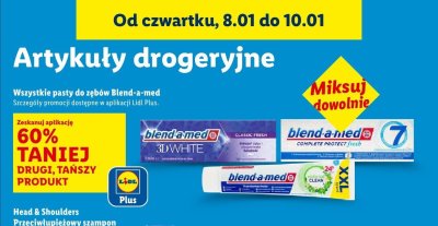 Pasta do zębów DRUGA -60% Blend-a-Med promocja w Lidl