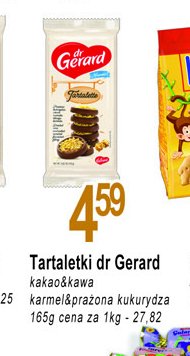 Ciastka tartalette karmel i prażona kukurydza Dr gerard promocja