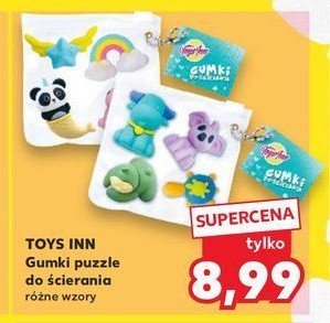 Gumki do ścierania puzzle Toys inn promocja