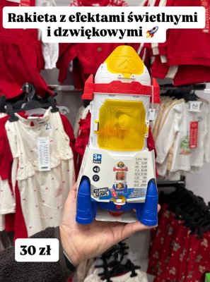 Rakieta zabawka z efektami świetlnymi i dźwiękowymi promocja w Pepco