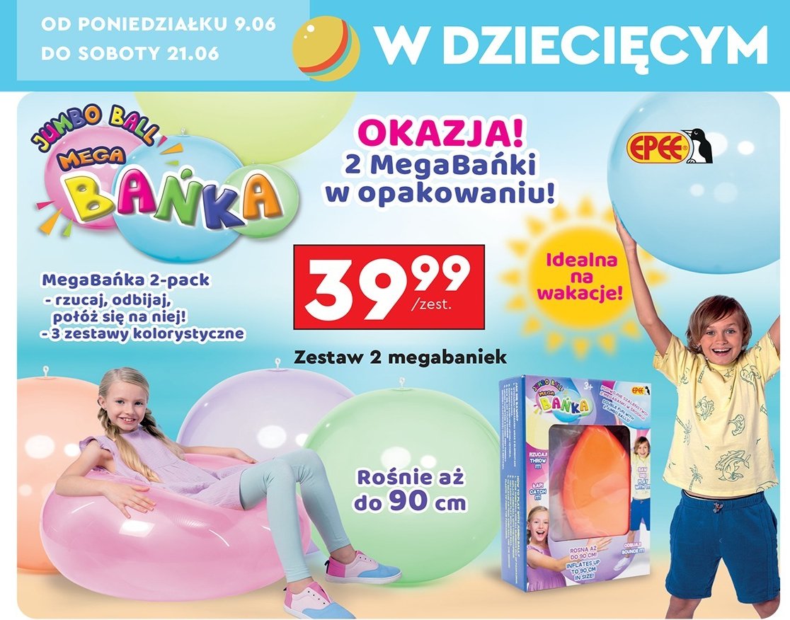 Mega bańka Epee promocja w Biedronka