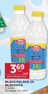 Mleko polskie 2% Mlekovita promocja w Stokrotka