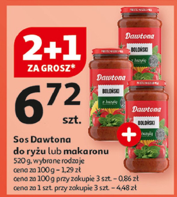 Sos boloński z bazylią Dawtona promocja