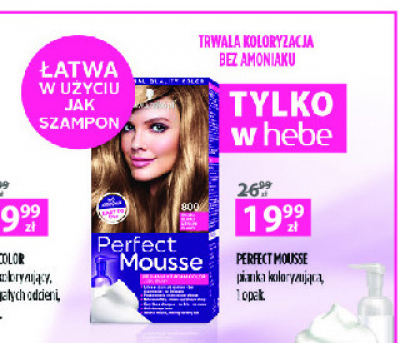 Farba do w艂os贸w 800 Schwarzkopf perfect mousse promocja