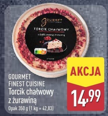 Torcik chałwowy z żurawiną  promocja w Aldi