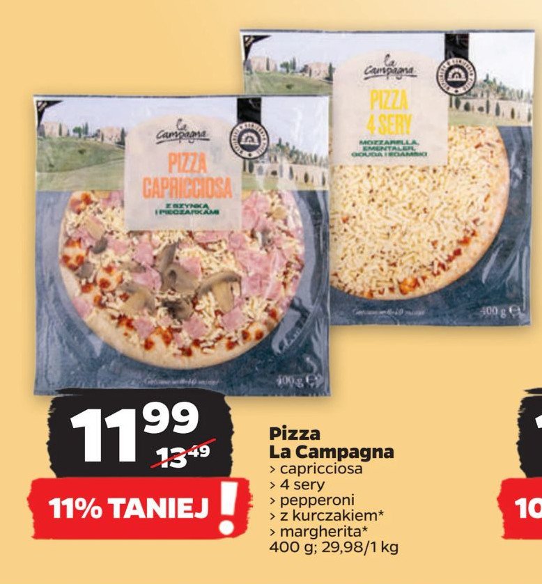 Pizza margherita La campagna promocja