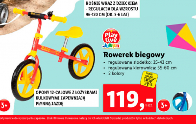 Rower biegowy Play tive junior promocja