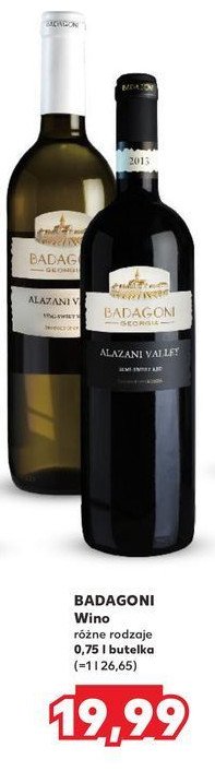 Wino Badagoni alazani valley promocja w Kaufland