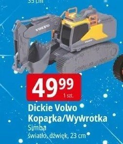 Dickie Volvo Koparka/Wywrotka Simba promocja w Leclerc